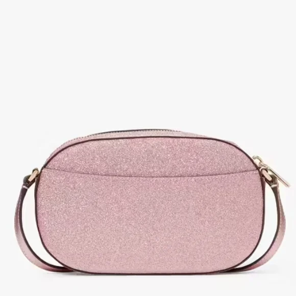 Kate Spade 💥NWT💥 Glimmer Oval Camera Bag Pink Mitten Crossbody Bag. NEW! - Picture 14 of 17